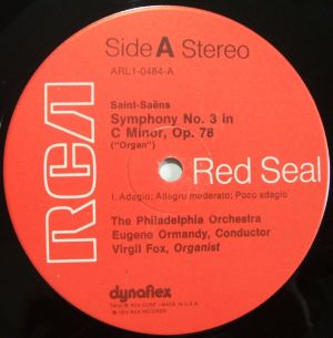 RCA Red Seal ARL1-0484 Label